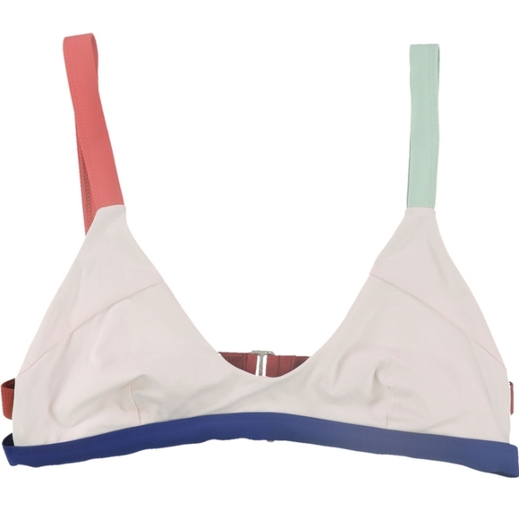 TAVIK+ BIKINI TOP SCOOP NECK COLOR BLOCKS SIZE LARGE - Picture 11 of 14